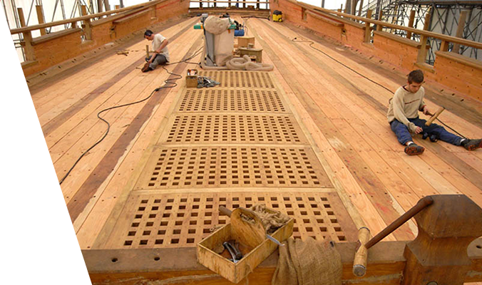 Le calfatage du pont de gaillard en 2008