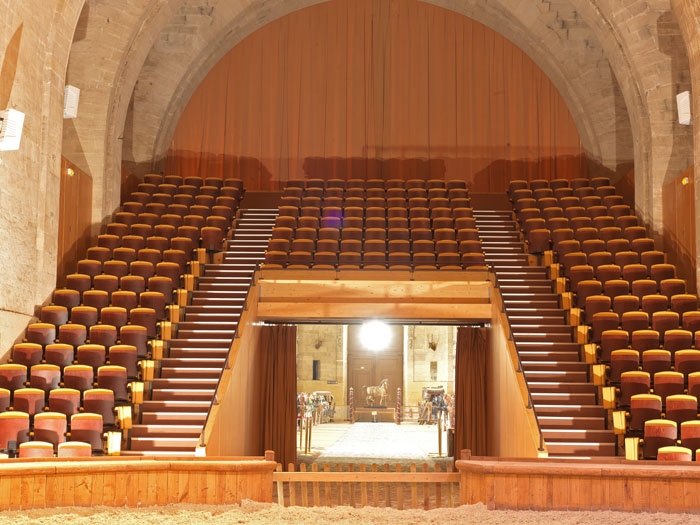 restauration de l'amphithéâtre des éucies du château de chantilly