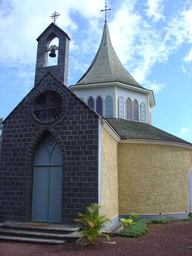 restauration de l'église pointue à la réunion